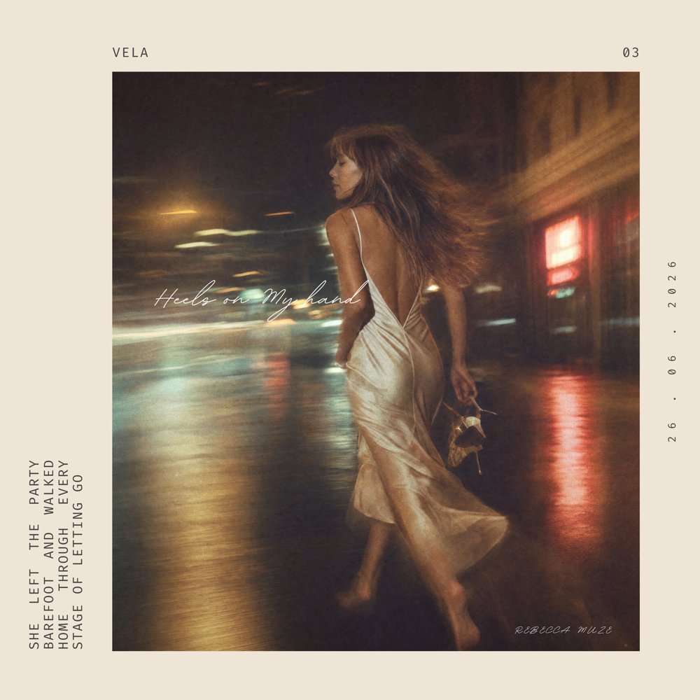 Heels on My Hand — album cover art by Rebecca Muze for VELA 003